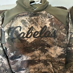 Cabela's Olive Green Fleece Hoodie